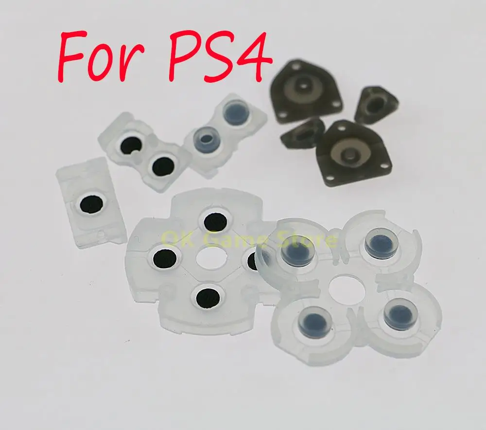 50sets 9 in 1 Silicone Conductive Rubber Adhesive Button Pad Keypads For Sony PlayStation 4 PS4 Controller Gamepad