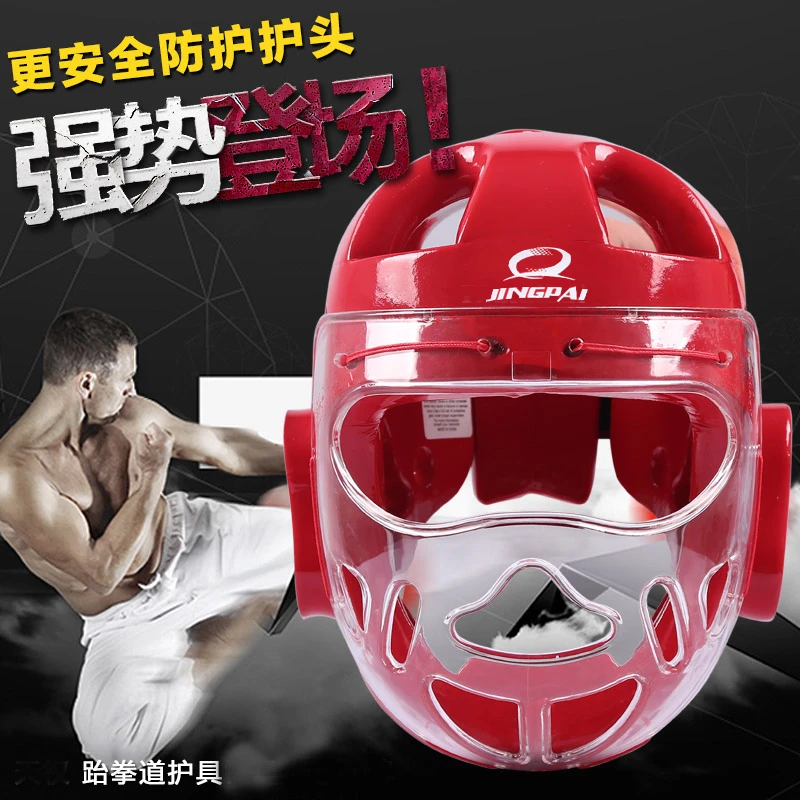 Karate Helmet Boxing Headgear Taekwondo Capacete Dobok Kickboxing Sanda Head Gear Guard Protection ITF WTF Training Protector