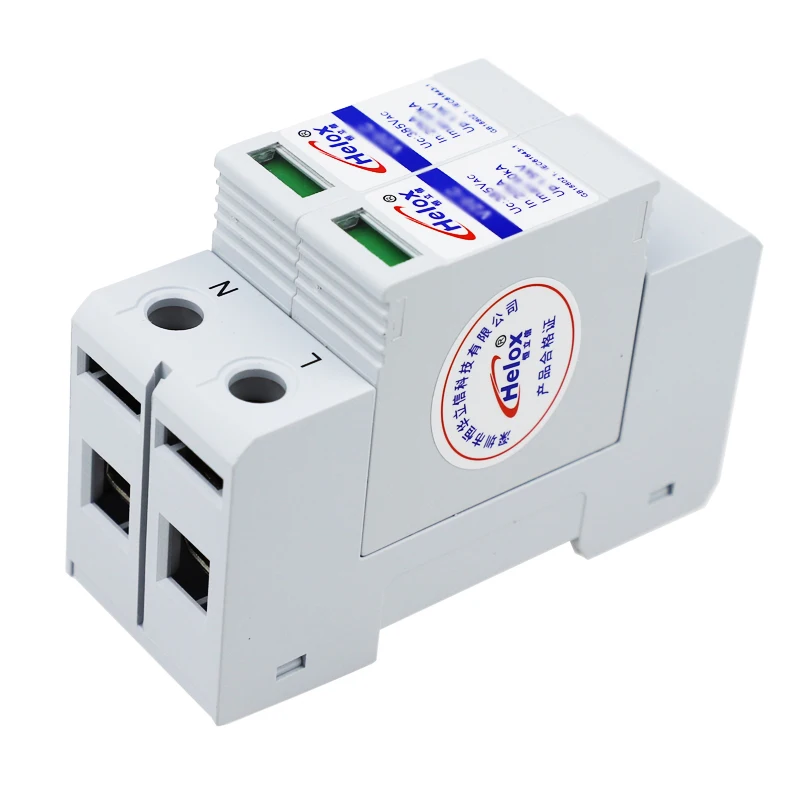 Klasse C 220 V Eenfasevoeding Overspanningsbeveiliging 40 Ka Voeding Lightning Protector 1.5 Kv V20-c / 2