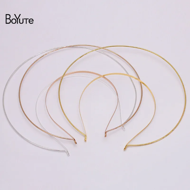 BoYuTe Custom Made (10 Pieces/Lot) 21CM Metal Iron Headband Crown Tiara Base Diy Jewelry Making Handmade Materials