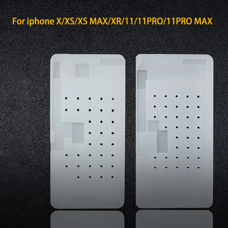 Hút Keo Vệ Sinh Ốp Silicone Mờ Miếng Lót Cho iPhone 11/12 Pro Max/X/XS Max Unbent Cáp Mềm OCA Keo Loại Bỏ LCD Sửa Chữa