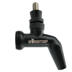 Kegland NUKATAP homebrew Draft Beer tap brewing faucet  stainless Black polishing Stealth Bomber  (free plastic handle included)