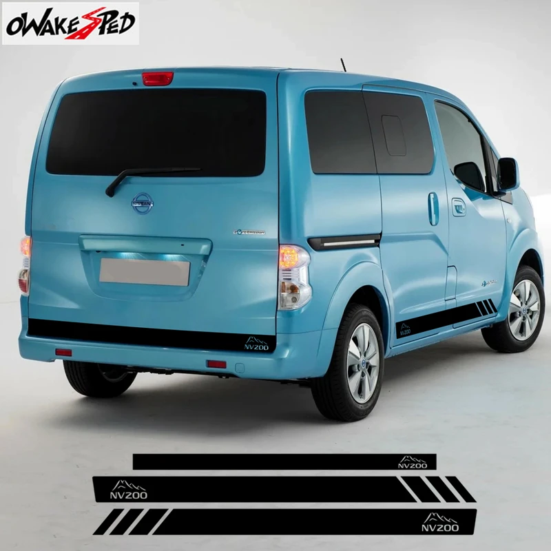 NV200 전용 사이드 스커트 스티커로 차량 외관 리모델링 완성하기