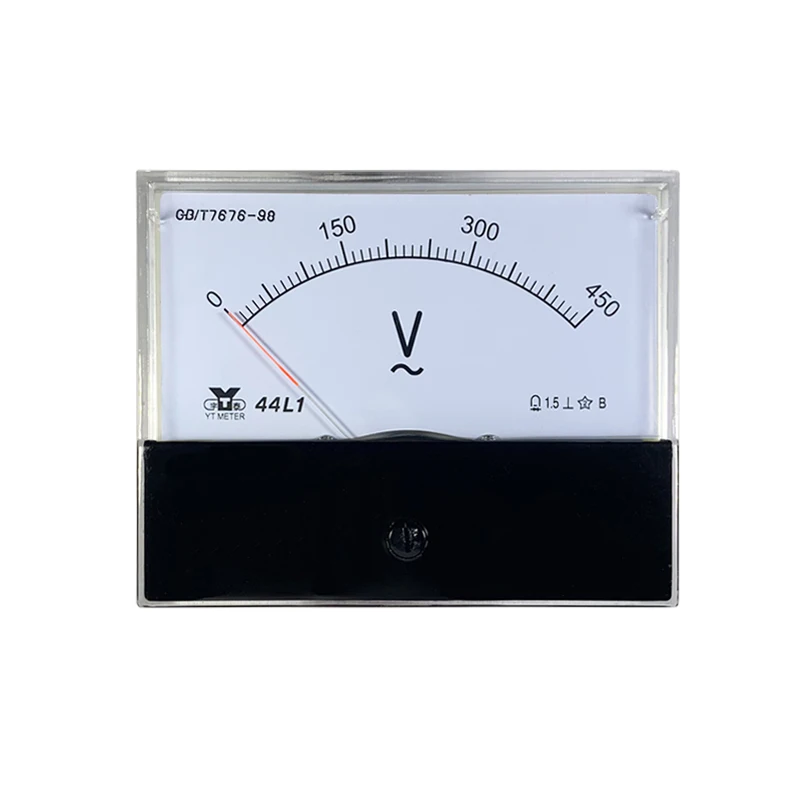 44l1-v AC Voltmeter AC10V 15V 20V 30V 50V 100V 150V 250V 300V 450V 500V 600V 750V Zeiger Voltmeter 80*100mm zur Messung einzeln