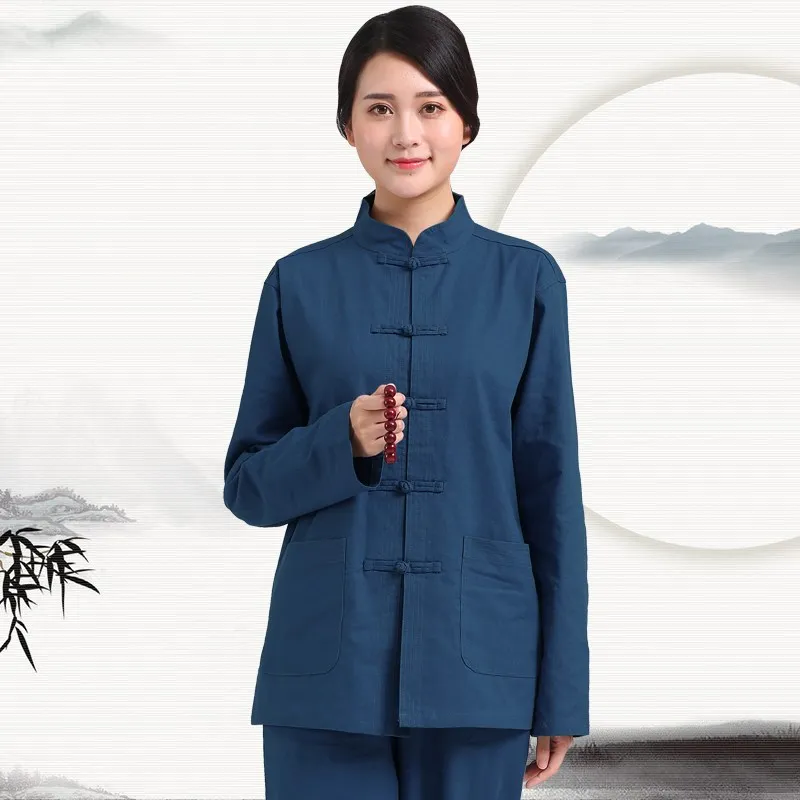 Women Tai Chi Uniforms Chinese Traditional Clothing Set Adult Loose Exercise Kung Fu Suits Performance Wing Chun Wu Shu Costumes