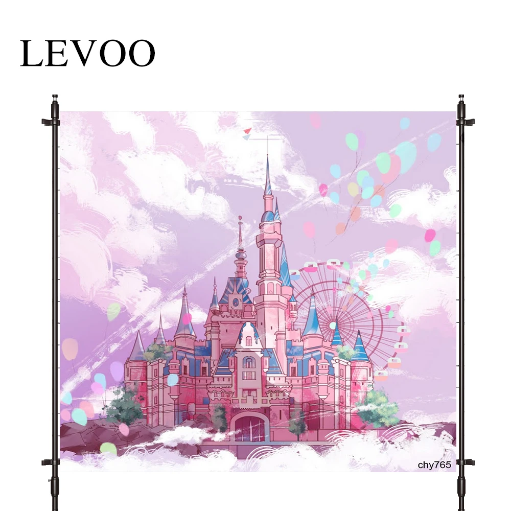 

LEVOO Photography Background Dreamy Castle Fairy Tale Princess Painting Backdrop For Photo Studio Photocall Vinyl Background