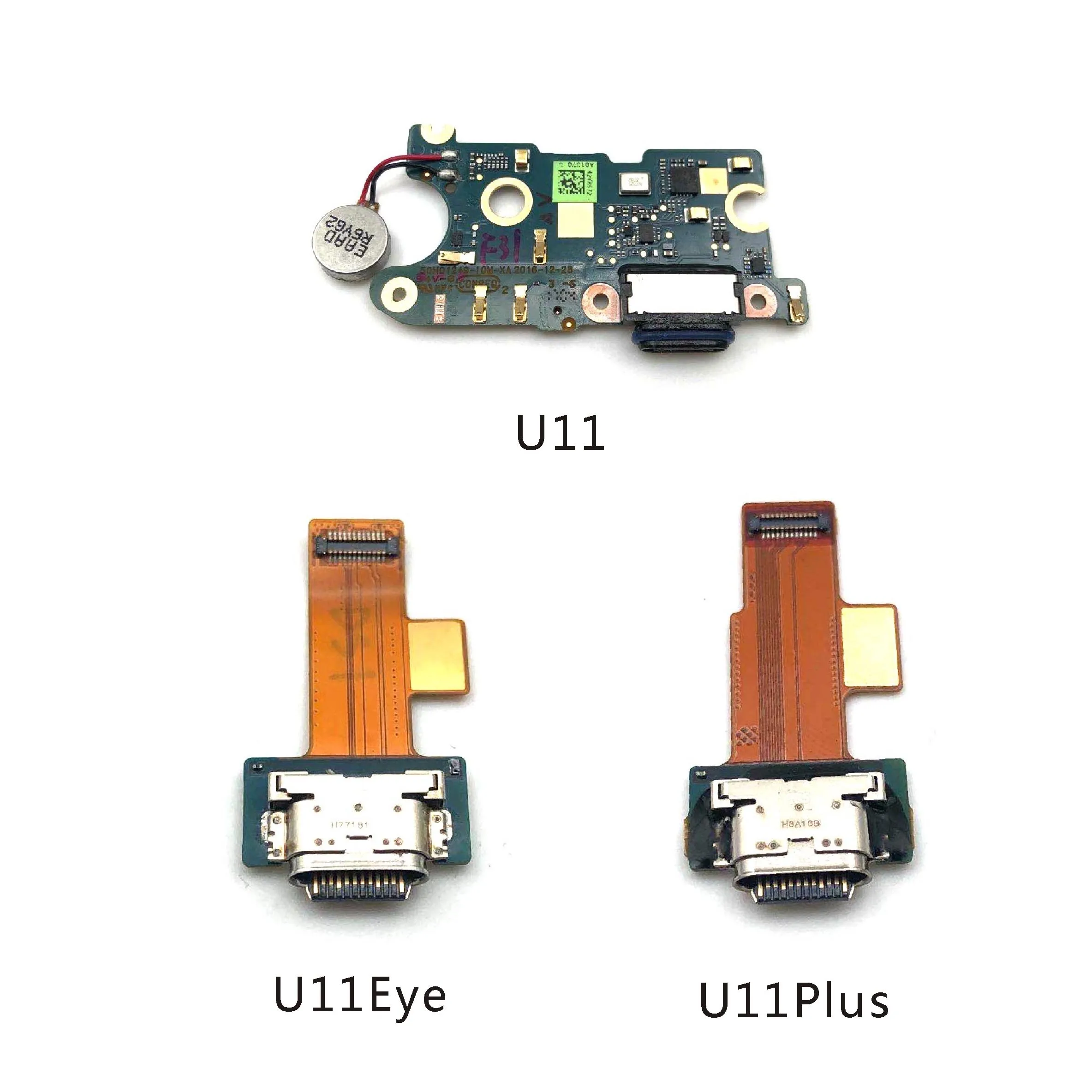 

USB Micro Charger Connector with Microphone Board Flex Cable, Fit for HTC U11 +, U11Eye, U11Life, U11Plus, Charging Port