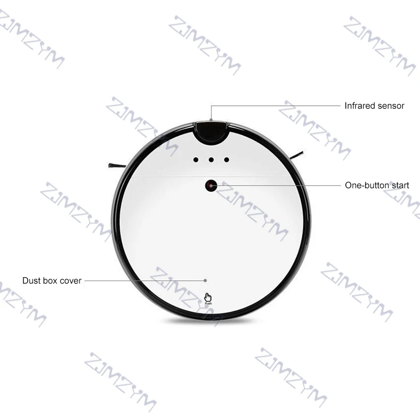 22W Vacuum Cleaner Home Otomatis Menyapu Debu dan Basah Mengepel Robot Smart Direncanakan App Remote Control Secara Otomatis Biaya