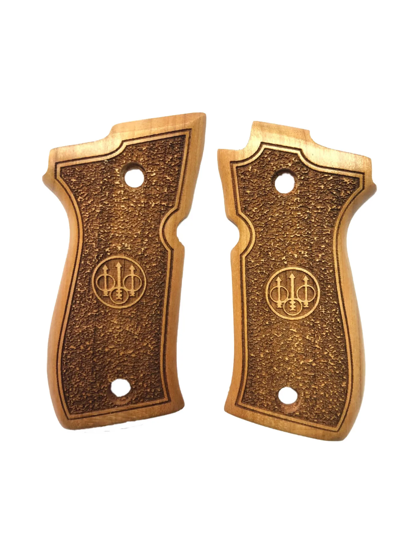 

Beretta 81FS, 84FS, 85FS Compatible Custom Production Laser Cut Wooden Grip Mod1