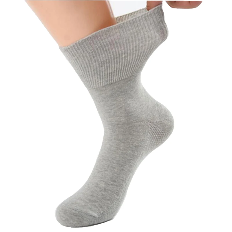 Calcetines de algodón de bambú para diabéticos, medias para prevenir las venas varicosas, para pacientes con hiperactividad, 2 par/lote