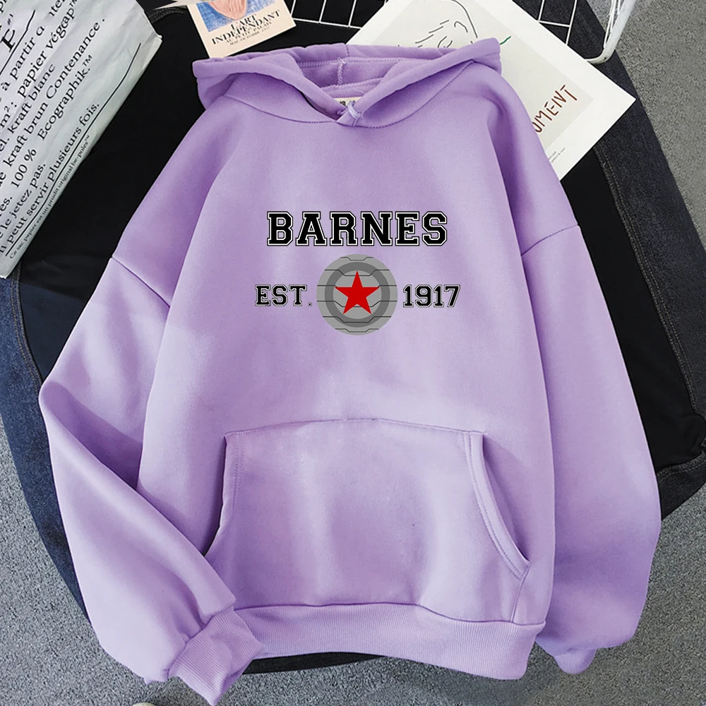 Hoodies Sweatshirts Vintage Winter Barnes 1917 Letter Print Hoody Women Kawaii Clothes Hip Hop Casual Men Streetwear itself Tops