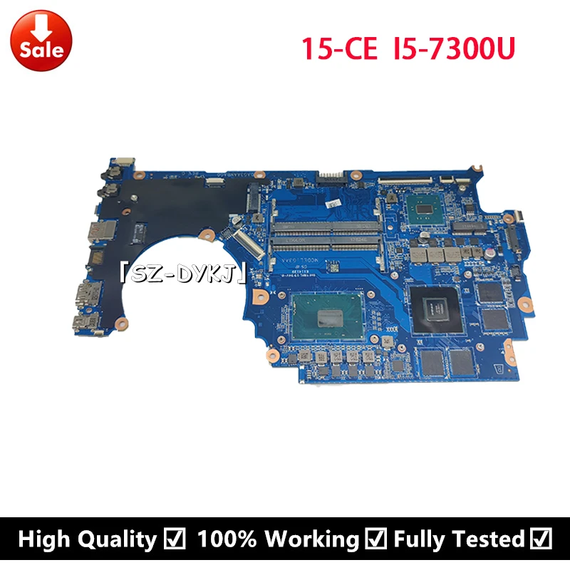 For HP 15-CE Mainboard 930901-601 930901-501 930901-001 DAG3AAMBAG0 Laptop motherboard GTX1050 2GB i5-7300HQ SR32S