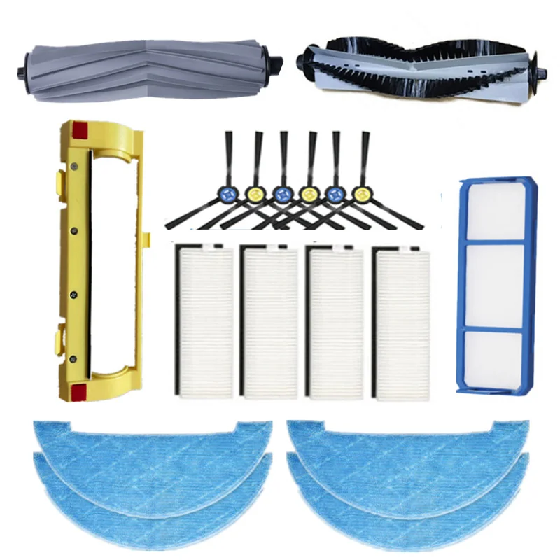 Aspirador de pó rolo principal capa escova lateral escova hepa filtro pano mop para dexp LF-800 aspirador de pó robótico peças substituição