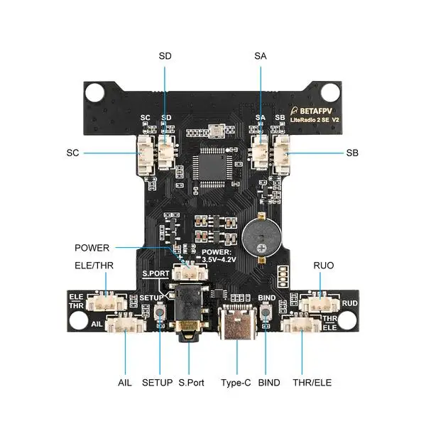 BETAFPV LiteRadio 2 SE Radio Transmitter Main Board ExpressLRS