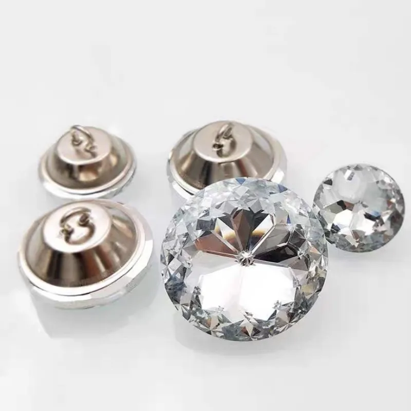 

Crystal Rhinestone Buttons for Sofa, Decorative Buttons, Wedding Background, Crystal Buckle Package, 18mm, 20mm, 25mm, 30mm, 50