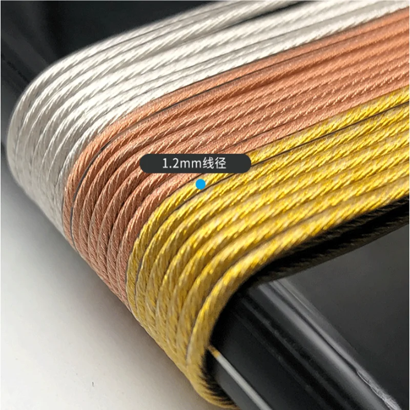 سلك مطلي بالفضة OFC بطول 10 أمتار 63 كور OD: 1.2 مم