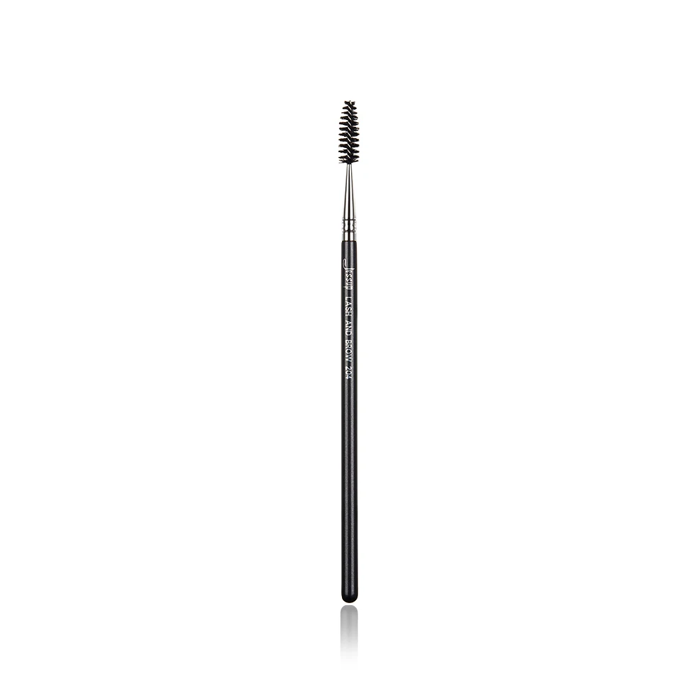 Jessup Enkele Make-Up Borstel Lash En Brow Eye Cosmetische Tool 1Pcs Hoge Kwaliteit Professionele Fiber Haar Zwart-Zilver groothandel 204