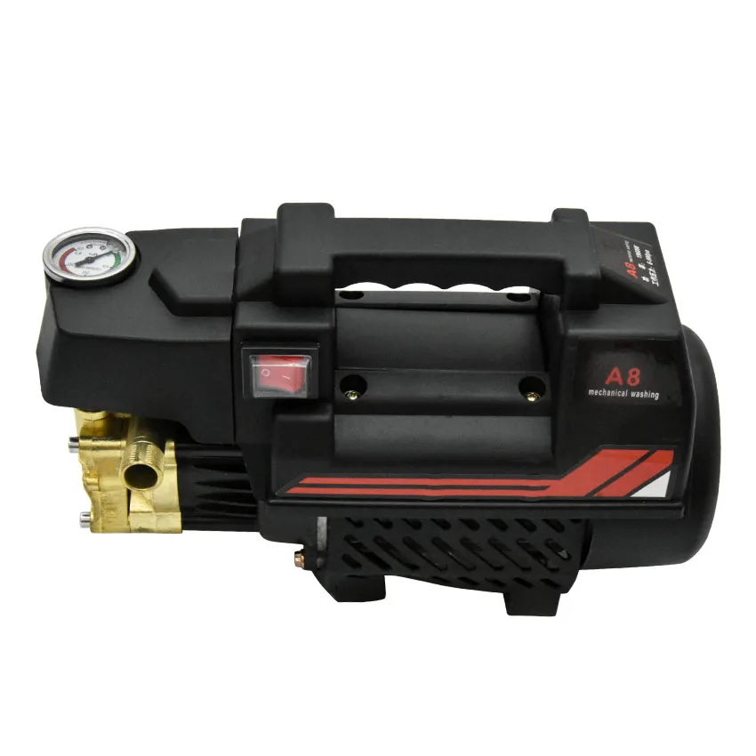 A8 máquina de lavar carro doméstico alta pressão máquina de lavar carro espuma pistola de água artefato lavagem de carro portátil bomba de arruela 220v 50 50hz 1800w