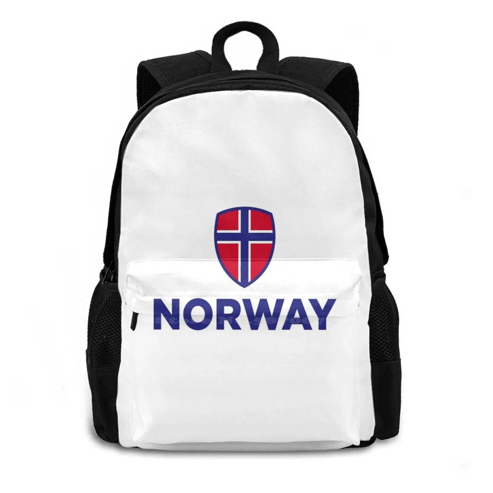 National Flag Of Norway School Bags Travel Laptop Backpack Flag Europe Scandinavia Norway Oslo Trondheim Bergen The Football