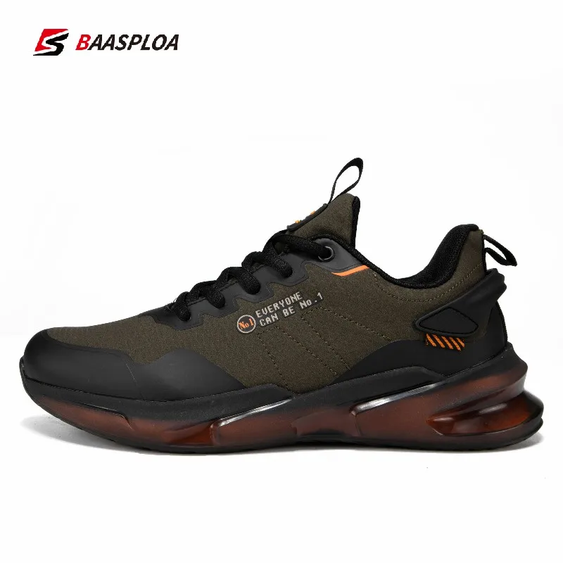 Baasploa 2023 New Design Men Outdoor Running Shoes Non-slip Wear-resistant Casual Shoes Lightweight Male Fashion Walking Shoes