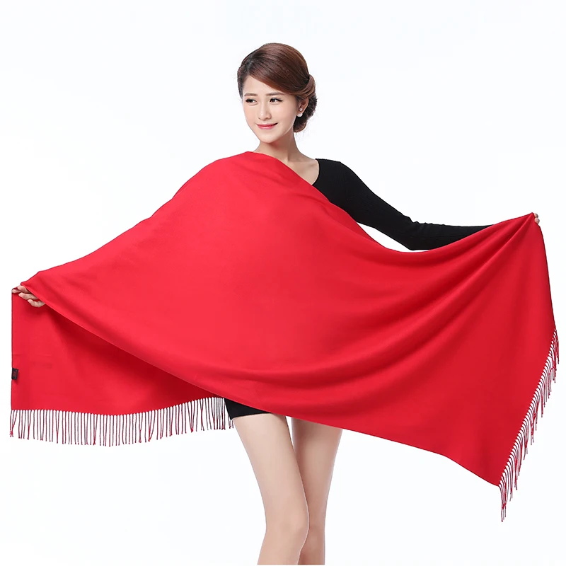 Hot Scarf Soft Fashion Scarf Women Fine Tassels Cashmere Pashima Wrap Shawl Long Shawl Scarfs Wrap Warm New Year Gift Wrap Scarf