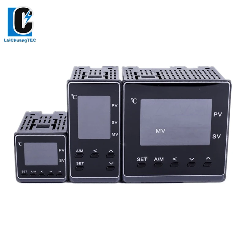 48x96mm K E J PT100 Input  Dual Output  With 2 Alarms 50 Segments Programmable LCD Pid Temperature Controller