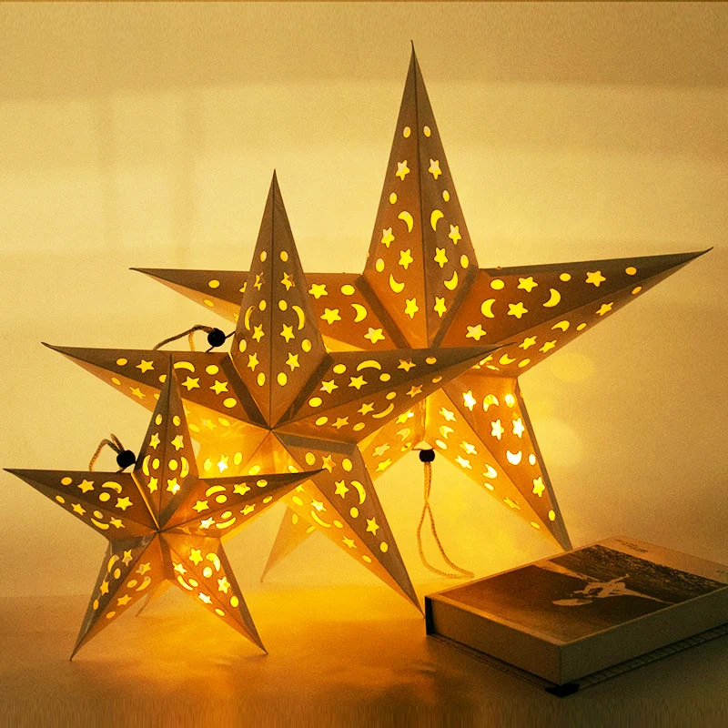 Ramadan Decoration Hollow Out Star Hanging Pendant Light Eid Mubarak Decor Home 2022 Ramadan Mubarak Party Decor Eid Al Adha