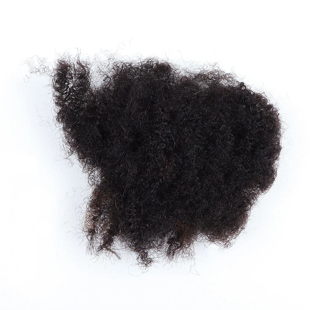 AHVAST Grosir Rambut Manusia Afro Kinky Bulk 100% #30 untuk Pewarna Rambut 30 Gram/Pak