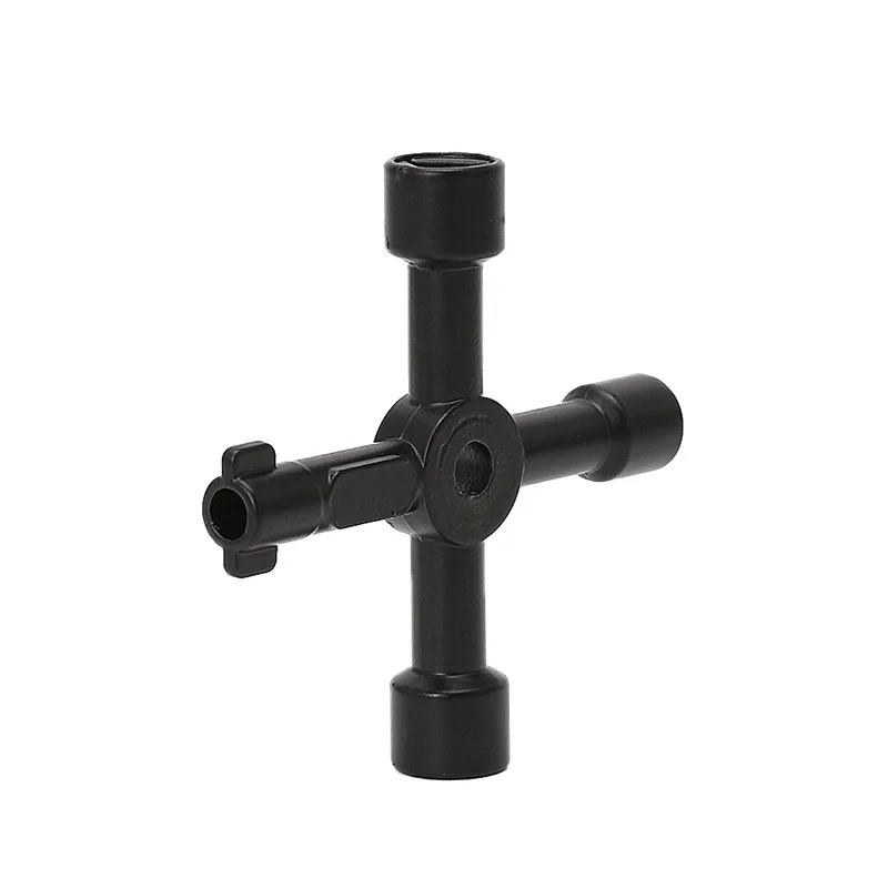 Destornillador de mano portátil 4 en 1, combinación de enchufe, color negro