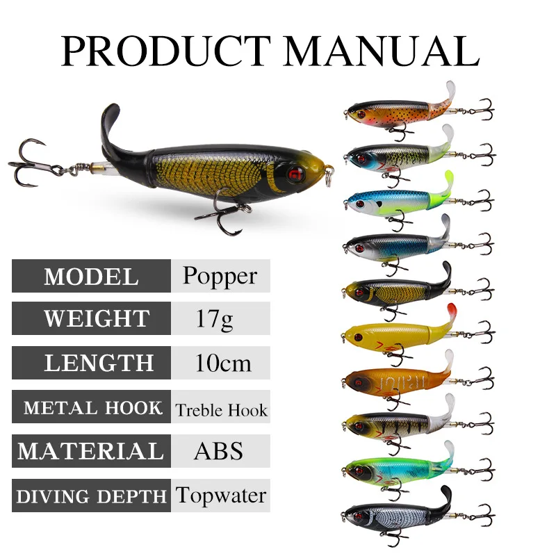 Whopper Plopper – Señuelo de superficie de cola giratoria - imagen 5
