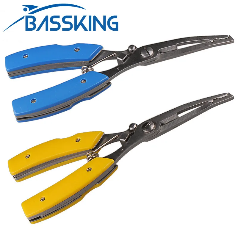 

BASSKING Fishing Pliers Multifunctional Stainless Steel Line Cutter Scissors Alicate Para Pesca Peche Carp Fishing Tackle Tools