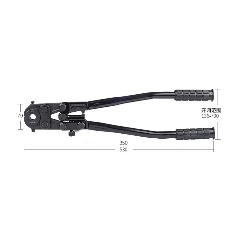 Imagem -03 - Mão Pex al Pex Ferramenta de Friso Encanamento Ferramenta da Imprensa da Tubulação do Pvc com U16 20 25 mm Cw1625