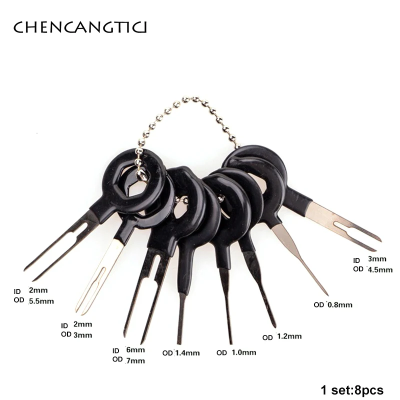 3/8/11/18/36 Pcs Car Terminal Removal Repair Tools Electrical Wiring Crimp Connector Pin Extractor Keys Automotive Plug Pullers