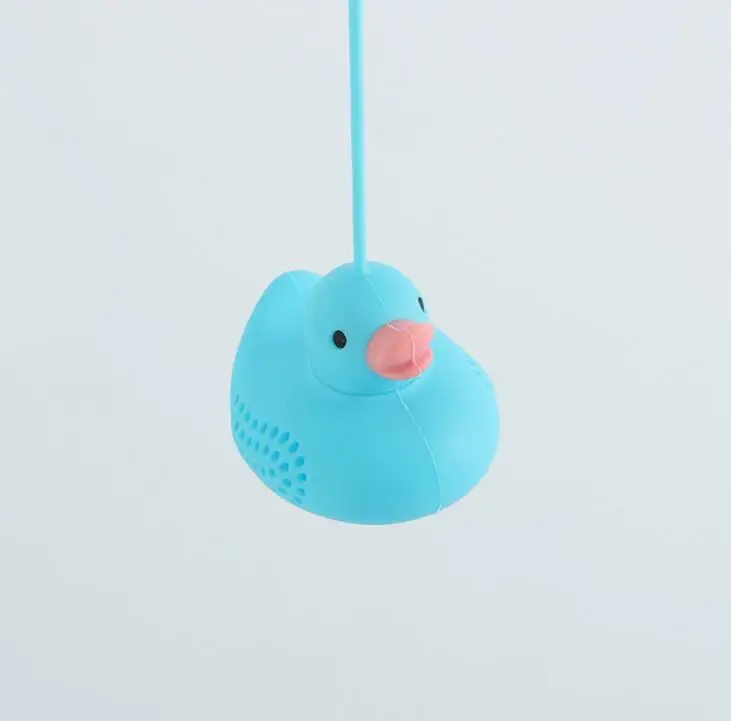 Duck Tea Filter Strainers Silicone Cute Special Designed Duck shape style Filter Loose Leaf Coffe Tea Strainers SN1406