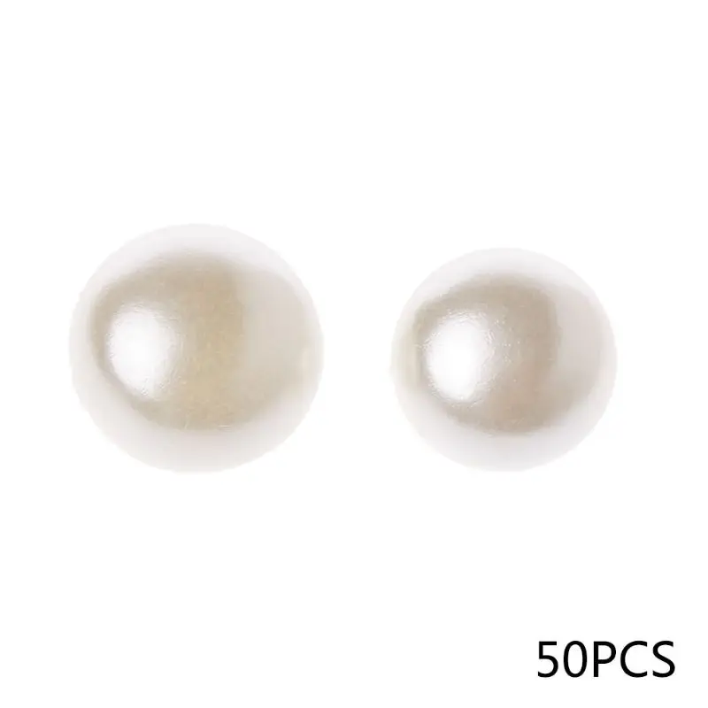 50pcs 10mm 11mm Round Sewing Pearl Buttons For Clothing Sewing Accessories Clothing Scrapbooking Garment DIY Apparel Tool