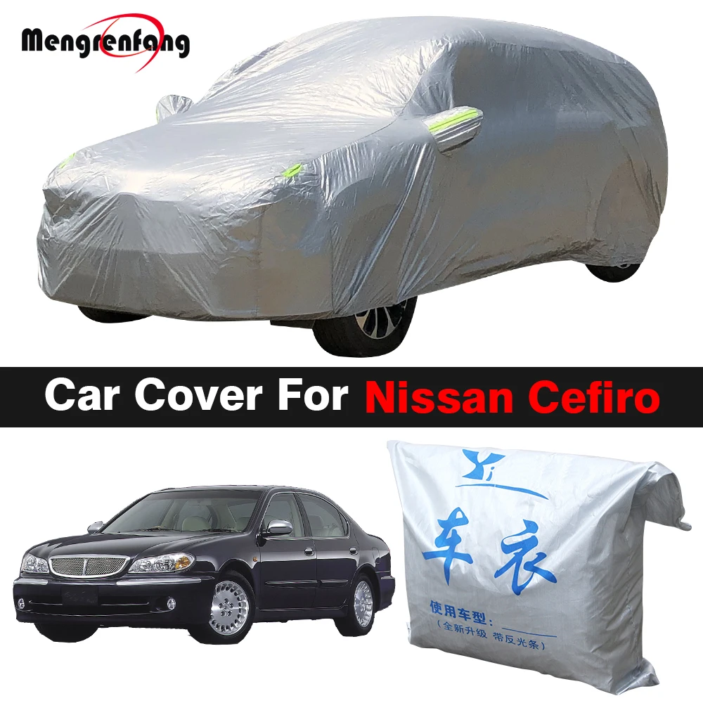 Full Car Cover For Nissan Cefiro Sun Shade Anti-UV Rain Snow Dust Prevent Auto Cover Windproof