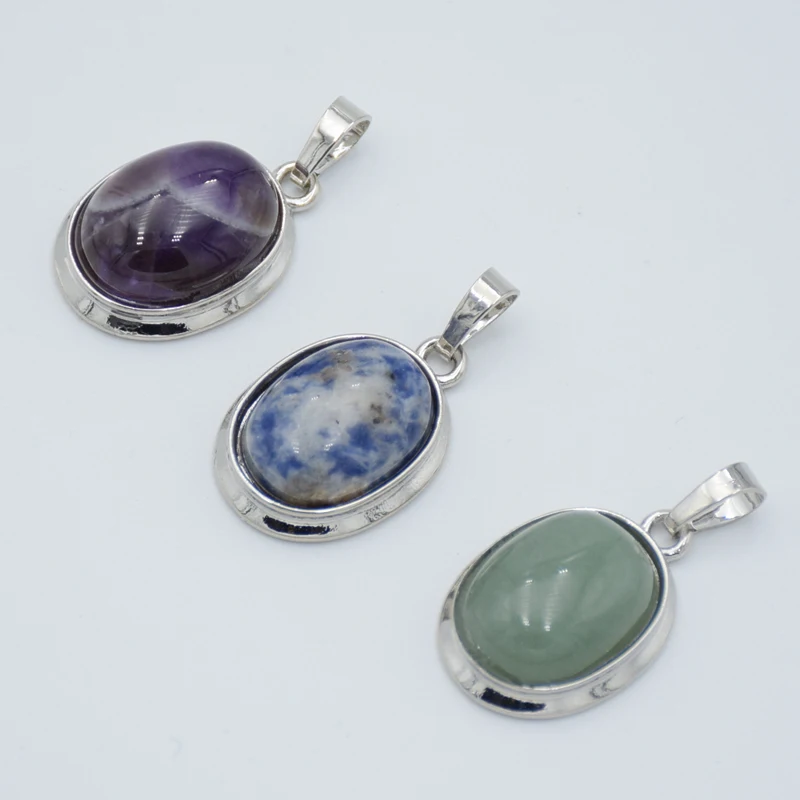 Women Small Size Summer Egg Oval Shape Natural Tiger eye Stone Crystal Charms for Necklaces Pendant Choker Jewelry Accessories