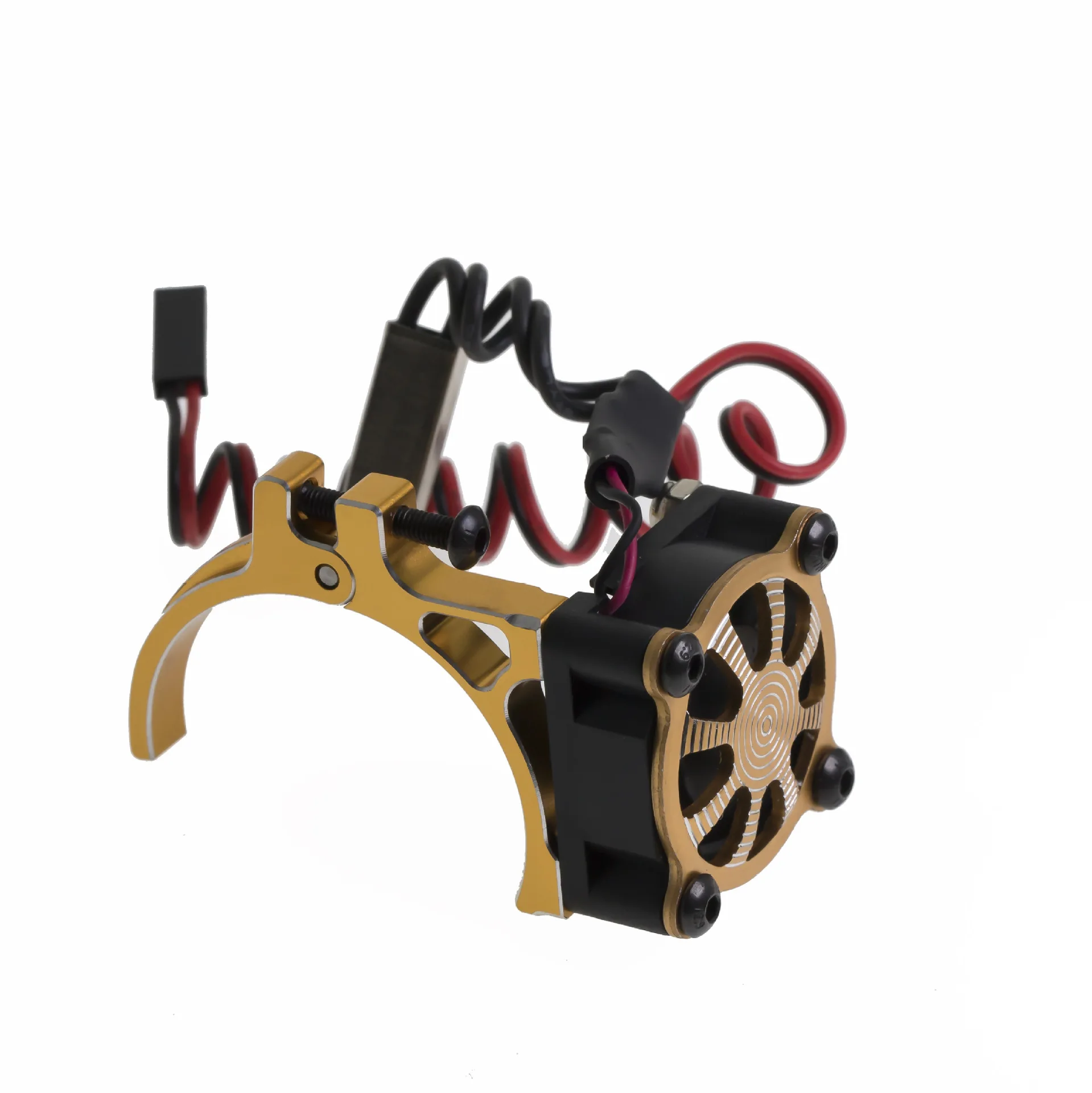 36mm Metal Motor Cooling Fan Adjustable Radiators 34~38mm for TRX4 SCX10 RC Car Upgrade Accessories Red/Blue/Black/Gold Optional