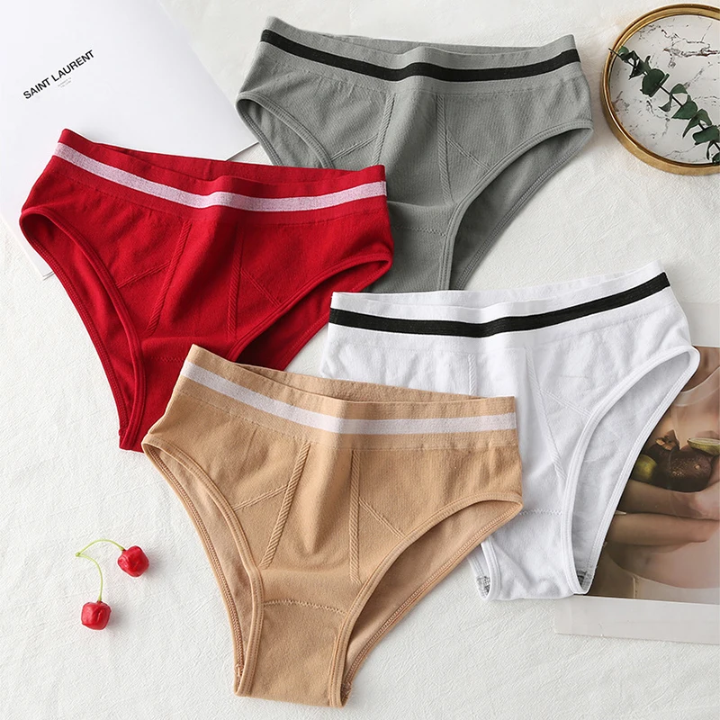 Bannirou 1 Stück Hochhaus Höschen für Frauen nahtlose Sport Slips Damen Unterwäsche Damen Höschen Unterhosen Damen Intimates