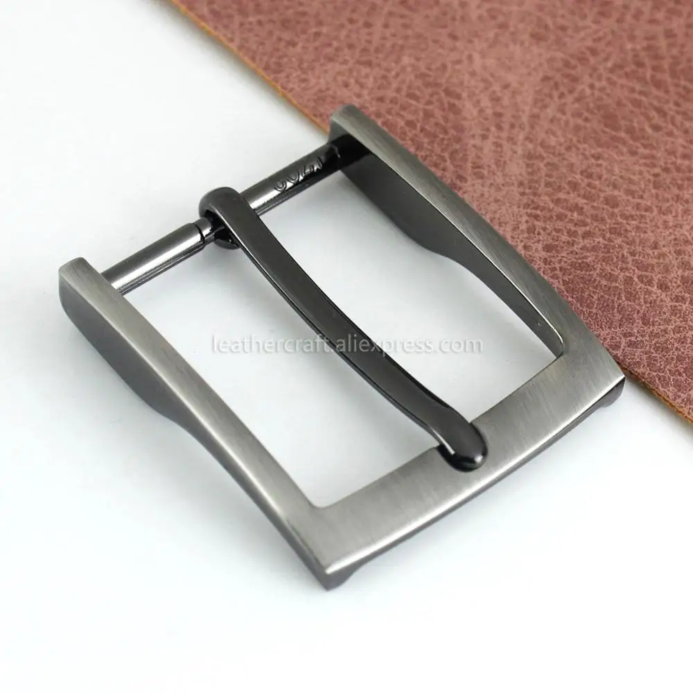 1pcs Metal 3.5cm Belt Buckle Casual Polished End Bar Single Pin Belt Buckle Leather Craft Webbing fit for 33-34mm belt