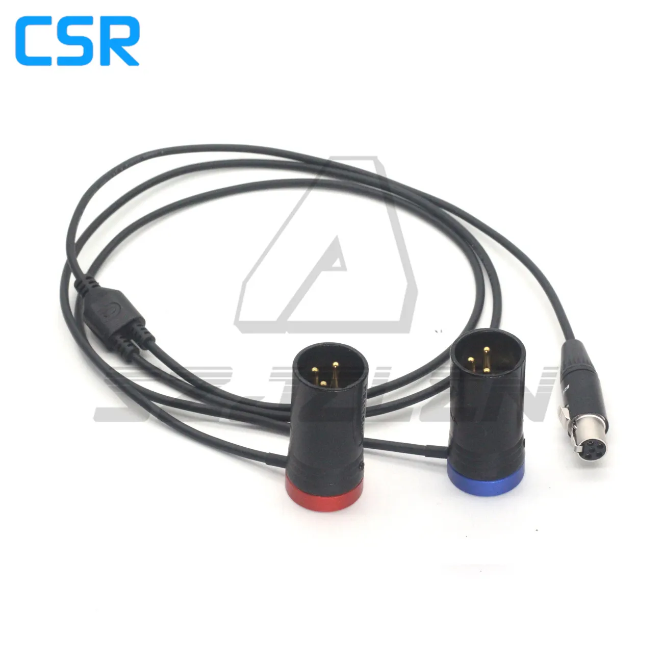 ta5f to two flat cover XLR NEUTRIK 3pin XLR male for Zaxcom qrx200 audio cable