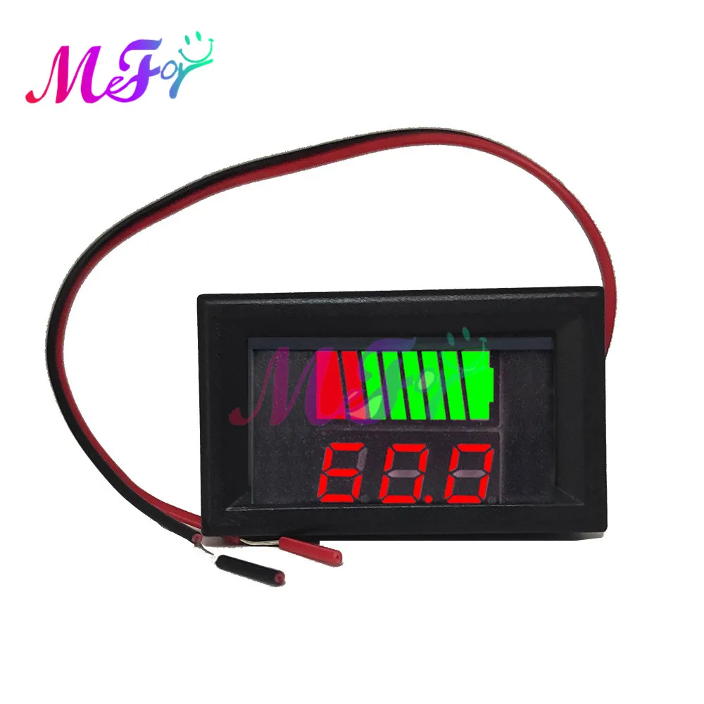 DC 12V 24V 36V 48V 60V 72V 84V Batterie Messgerät mit Alarm, Fronteinstellung Schalter Schlüssel, Batterie Kapazität Spannung Voltmeter Monitor