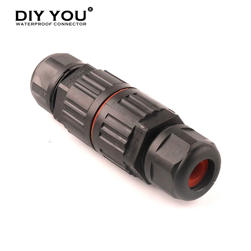 IP68 Electrical Waterproof Connector Wire Cable 2/3/5 Pin Outdoor Plug Straight Quick Push in Terminal block Conductor Connector