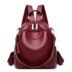 Zaino in coccodrillo donna 2023 New Casual Ladies zaini monospalla zainetto in morbida pelle Mochila Mujer borse da viaggio rosso