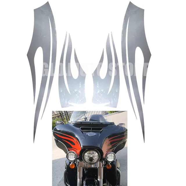 Naklejki z oklejkami do owiewki z winylem dla przemieszczanie się po ulicy Harley Touring electrike Ultra klasyczne modele Trike