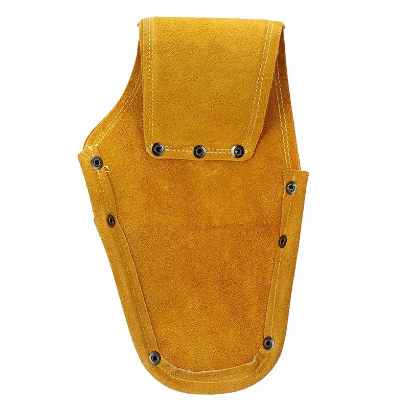 Cowhide Drill Holster Waist Tool Bag Electric Waist Belt Tool Pouch Bag With Belt For Power Drill Electric Screwdriver