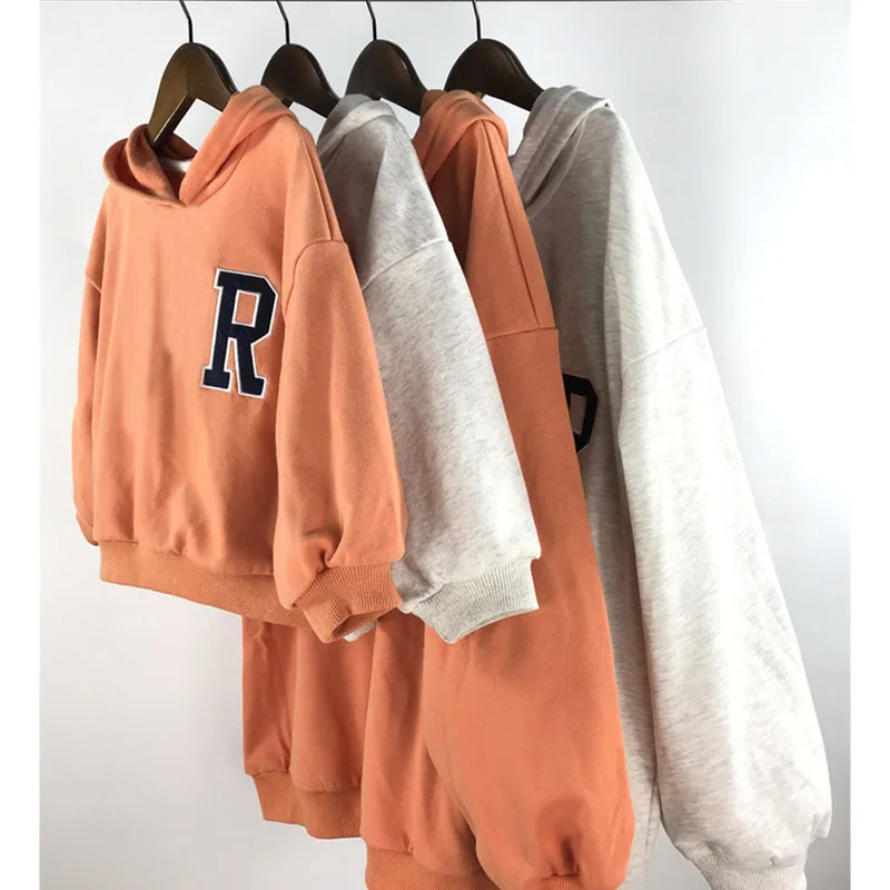 MILANCEL Family Matching Outfits Long Sleeve Hoodies Baby Bodysuit Cartoon Letter Kids Family Clothes
