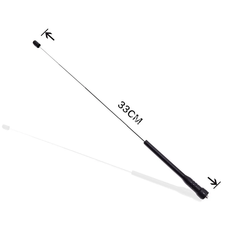 2PCS Antenna Telescopic SMA-Female High Gain Dual Band Antenna For Baofeng BF-888S UV-5R UV-82 Ham Walkie Talkie Radio