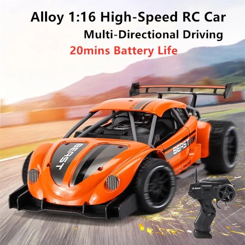 

1:16 High Speed RC Drift Racing Car 2.4G 20mins Alloy Model Racing Car Electric Children's Toy Remote Control Racing Car Gift