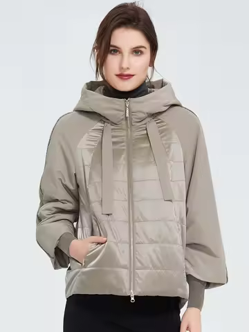 Astrid 2023 Spring coat women Outwear trend Jacket Short Parkas casual fashion female high quality Warm Thin Cotton ZM-8601